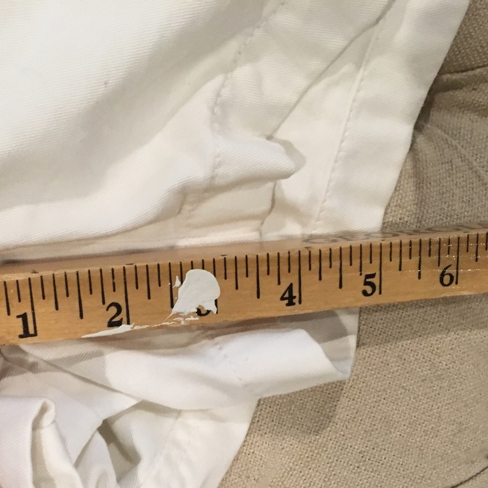 J Crew Chino White Cotton Shorts Size 00 BUNDLE 2 SAVE 10% ONE SHIPPING - Picture 4 of 4